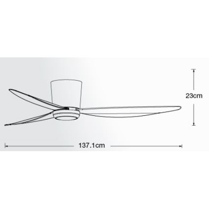 Lucci air 21610749 - LED Dimmable ceiling fan ARRAY 1xGX53/12W/230V black + remote control
