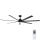 Lucci air 21610949 - Ceiling fan ATLANTA 1xGX53/12W/230V black + remote control