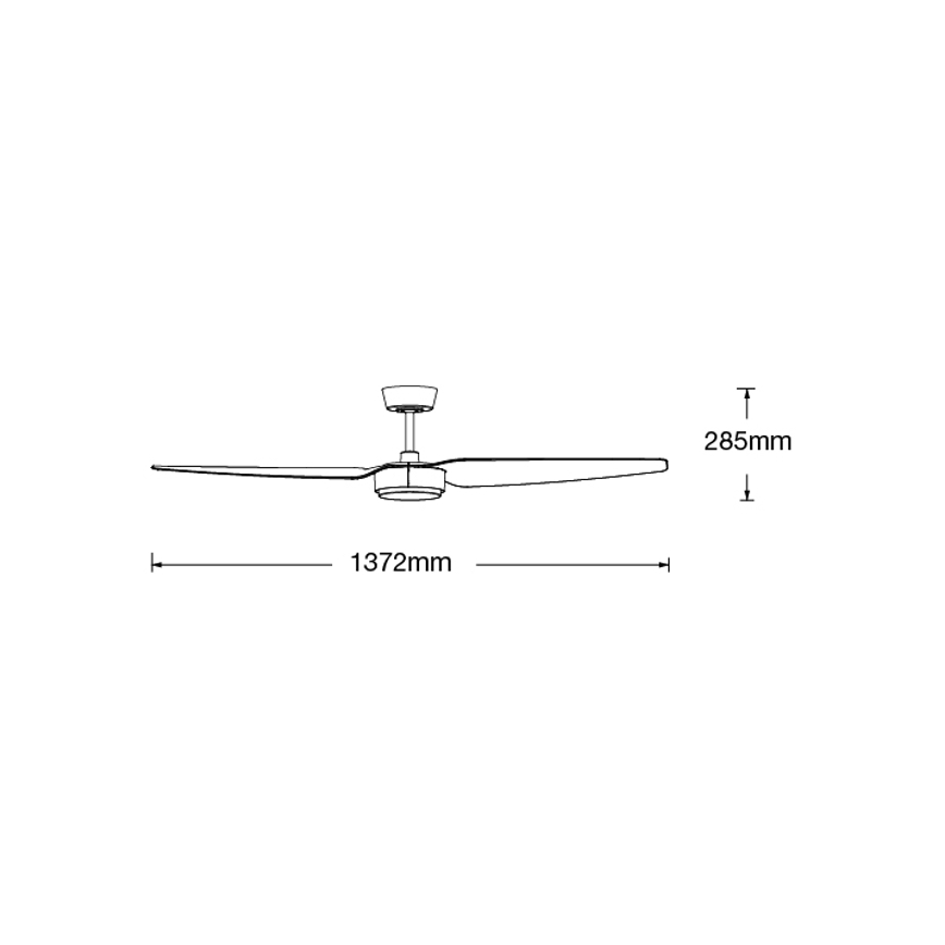 Lucci air 21615449 - Ceiling fan CONDOR black + remote control