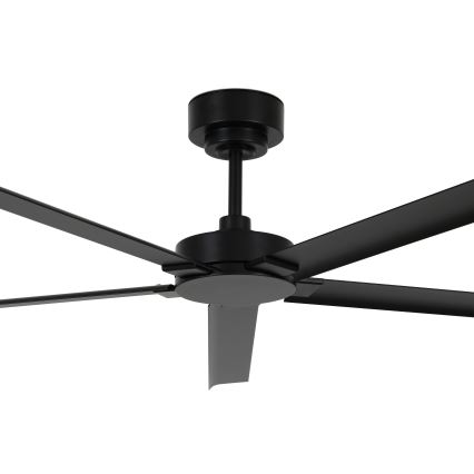 Lucci air 21616149 - Ceiling fan MONZA IP55 black + remote control