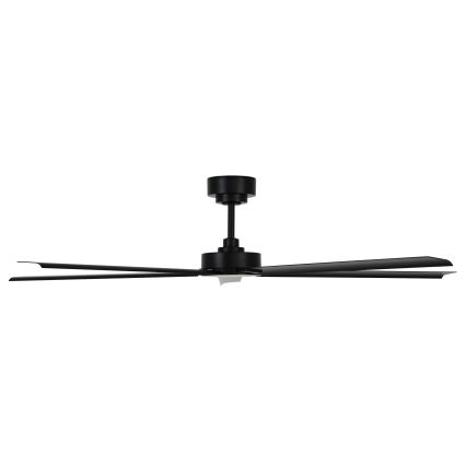 Lucci air 21616149 - Ceiling fan MONZA IP55 black + remote control
