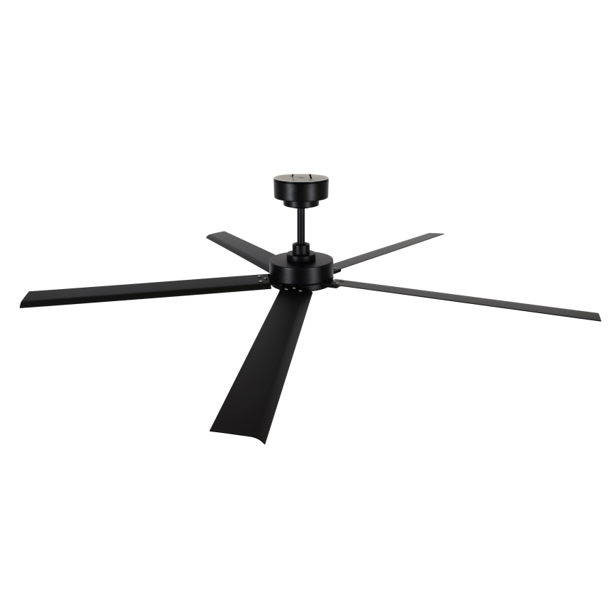 Lucci air 21616149 - Ceiling fan MONZA IP55 black + remote control
