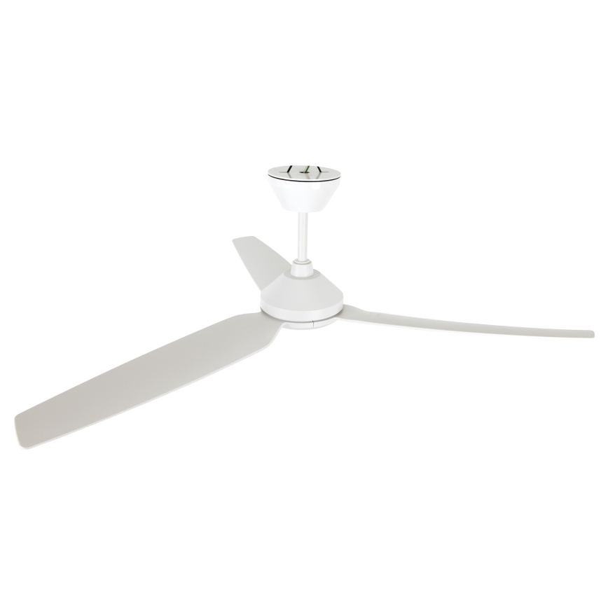 Lucci air 21616249 - Ceiling fan POLIS IP55 white + remote control