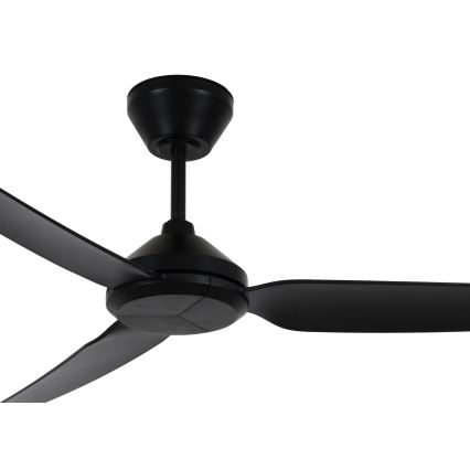 Lucci air 21616349 - Ceiling fan POLIS IP55 black + remote control