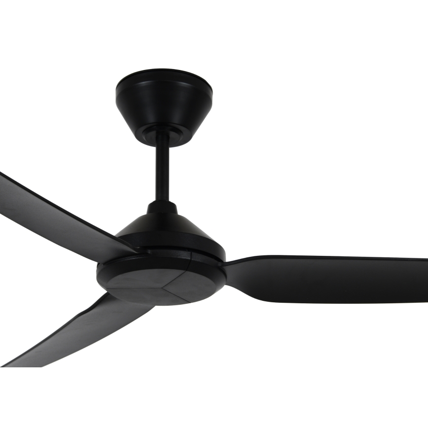 Lucci air 21616349 - Ceiling fan POLIS IP55 black + remote control