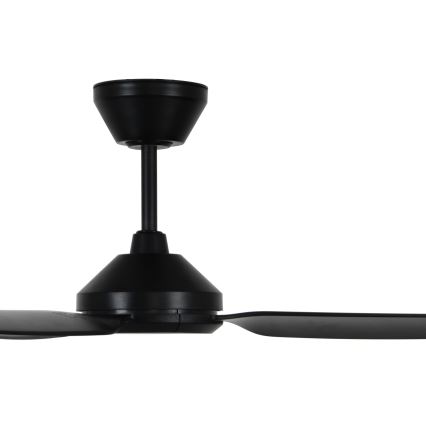 Lucci air 21616349 - Ceiling fan POLIS IP55 black + remote control