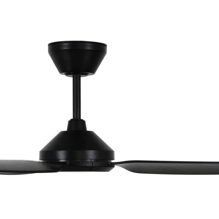 Lucci air 21616349 - Ceiling fan POLIS IP55 black + remote control