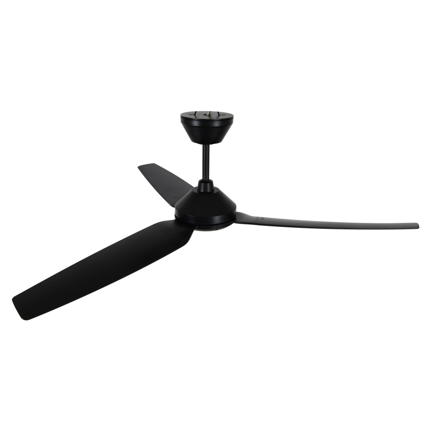 Lucci air 21616349 - Ceiling fan POLIS IP55 black + remote control