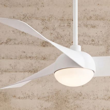 Lucci Air 21617049 - LED Dimmable Ceiling Fan OSPREY 1xGX53/12W/230V Ø 132 cm White + Remote Control