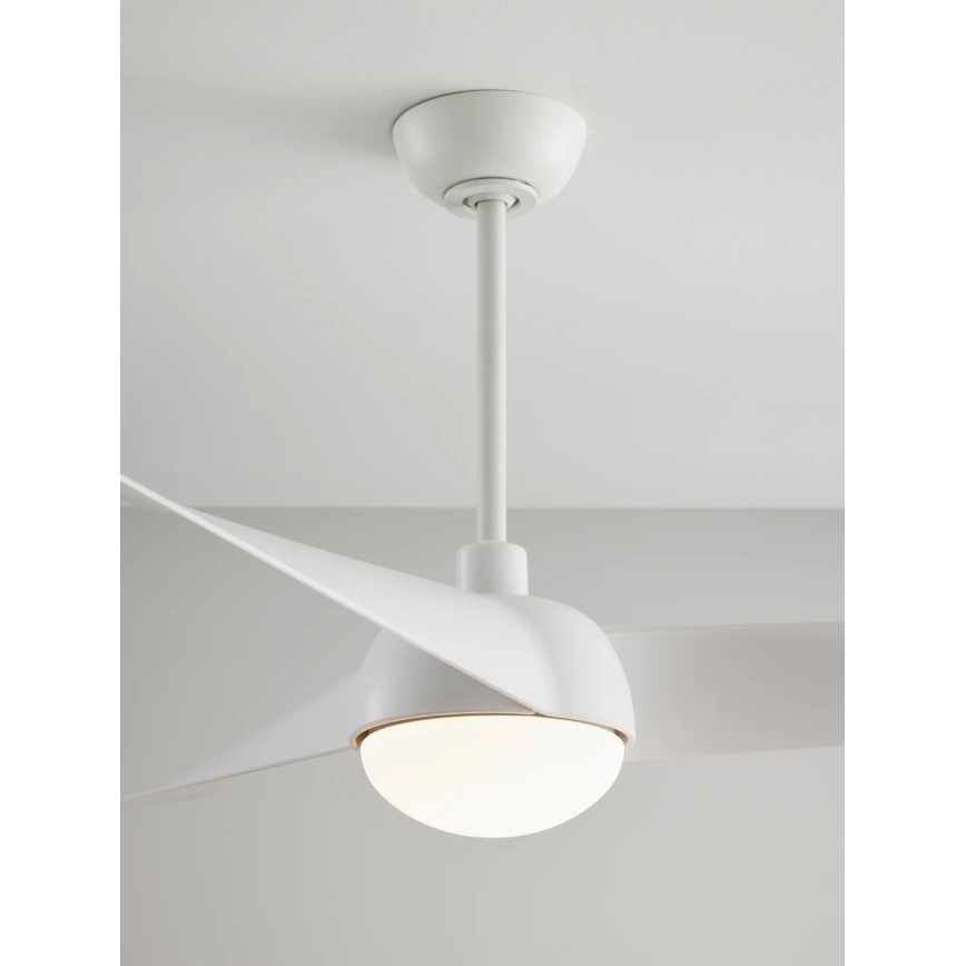 Lucci Air 21617049 - LED Dimmable Ceiling Fan OSPREY 1xGX53/12W/230V Ø 132 cm White + Remote Control
