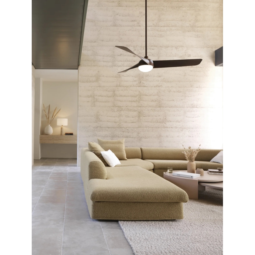 Lucci Air 21617249 - Dimmable LED Ceiling Fan OSPREY 1xGX53/12W/230V Ø 132 cm Bronze + Remote Control