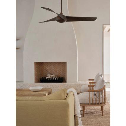 Lucci Air 21617249 - Dimmable LED Ceiling Fan OSPREY 1xGX53/12W/230V Ø 132 cm Bronze + Remote Control
