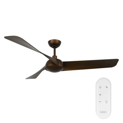 Lucci Air 21617249 - Dimmable LED Ceiling Fan OSPREY 1xGX53/12W/230V Ø 132 cm Bronze + Remote Control
