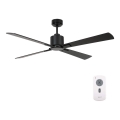 Lucci air 510523 - Ceiling fan AIRFUSION CLIMATE black + remote control