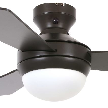 Lucci Air 512311 - Ceiling fan AIRLIE HUGGER 2xE27/15W/230V wood/brown + remote control