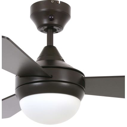 Lucci Air 512311 - Ceiling fan AIRLIE HUGGER 2xE27/15W/230V wood/brown + remote control