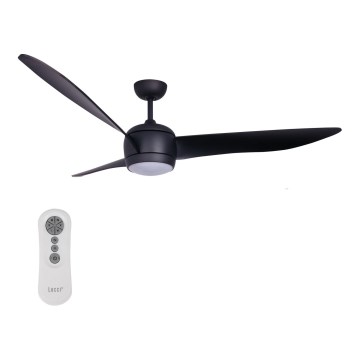Lucci air 512910 - LED Ceiling fan AIRFUSION NORDIC LED/20W/230V black + remote control