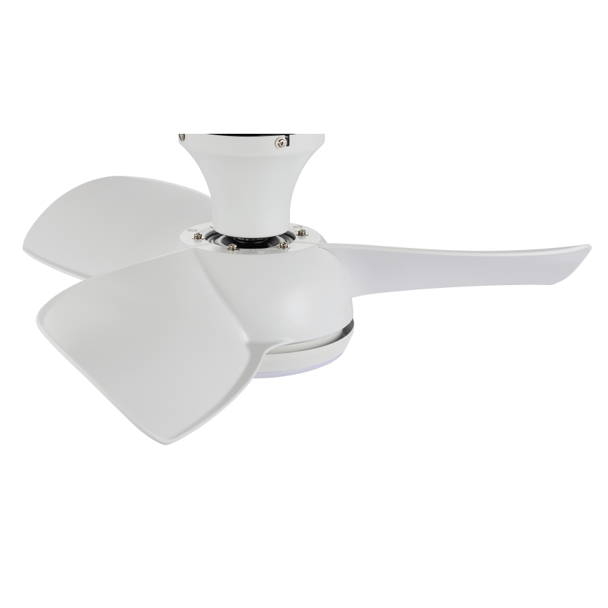 Lucci air 513071 - LED Dimmable ceiling fan SYROS LED/18W/230V 3000/4000/6000K white + remote control