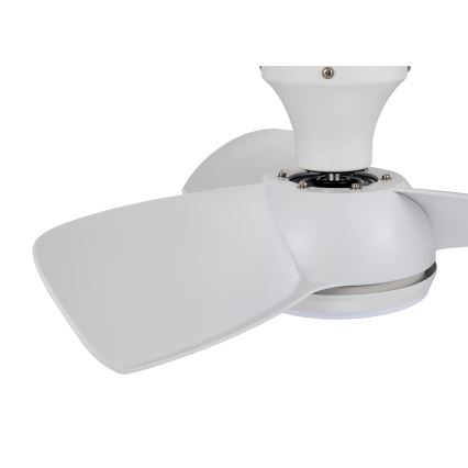 Lucci air 513071 - LED Dimmable ceiling fan SYROS LED/18W/230V 3000/4000/6000K white + remote control