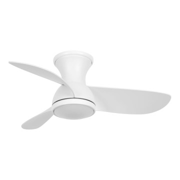 Lucci Air 51307149 - SYROS II Dimmable LED Ceiling Fan LED/18W/230V 3000/4000/6000K Ø 76 cm White + Remote Control