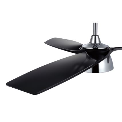 Lucci air 513072 - BRONX LED Dimmable Ceiling Fan, LED 18W/230V, 3000/4000/6000K, Black/Glossy Chrome, Ø 132 cm + Remote Control