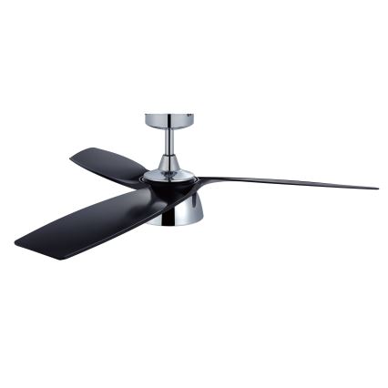 Lucci air 513072 - BRONX LED Dimmable Ceiling Fan, LED 18W/230V, 3000/4000/6000K, Black/Glossy Chrome, Ø 132 cm + Remote Control