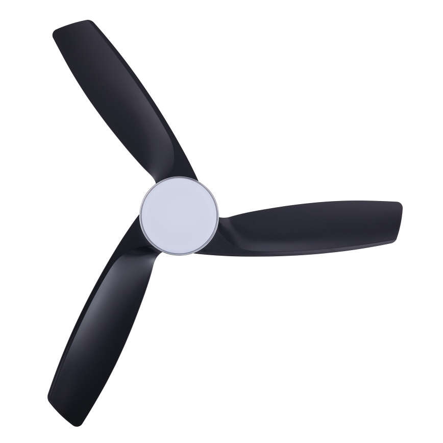 Lucci air 513072 - LED Dimmable ceiling fan BRONX LED/18W/230V 3000/4000/6000K black/shiny chrome + remote control