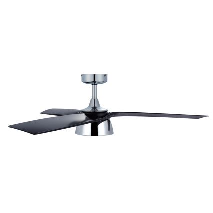 Lucci air 513072 - LED Dimmable ceiling fan BRONX LED/18W/230V 3000/4000/6000K black/shiny chrome + remote control