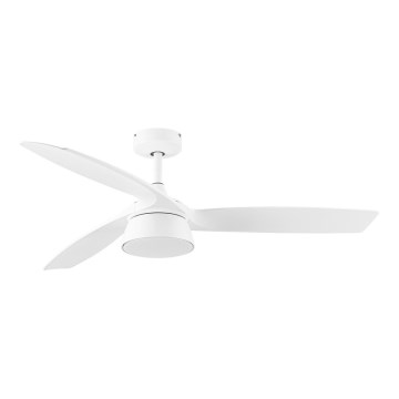 Lucci Air 513073 - BRONX LED Dimmable Ceiling Fan LED/18W/230V 3000/4000/6000K Ø 132 cm, White, with Remote Control