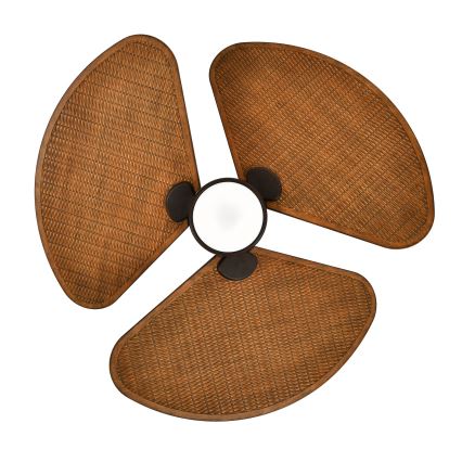 Lucci Air 51325649 - SABLE Dimmable LED Ceiling Fan 1xGX53/12W/230V 3000/4000/5000K Ø 91.5 cm brown + Remote control