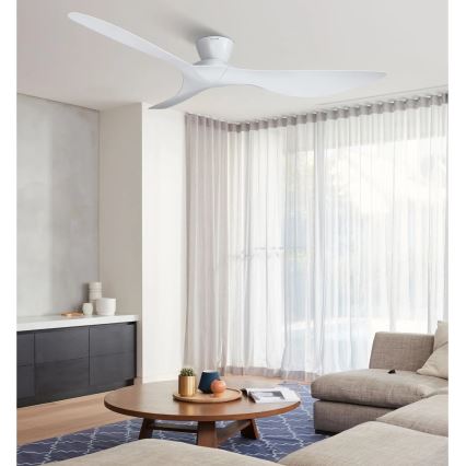 Lucci Air 514030 - Ceiling fan KOTARA dia. 137 cm white + remote control