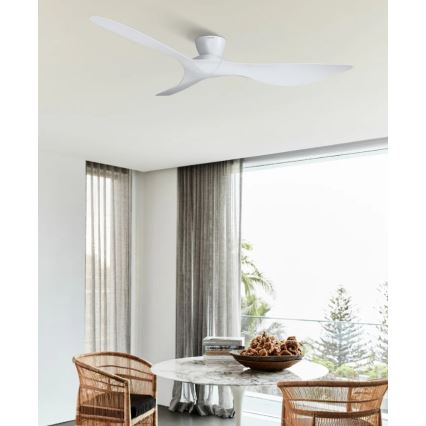 Lucci Air 514030 - Ceiling fan KOTARA dia. 137 cm white + remote control