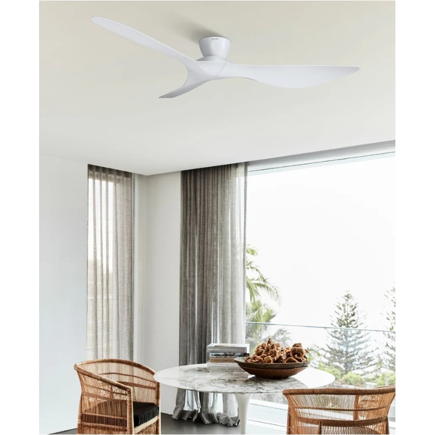 Lucci Air 514030 - Ceiling fan KOTARA dia. 137 cm white + remote control
