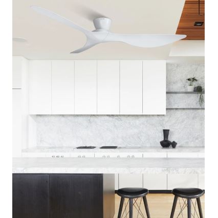 Lucci Air 514030 - Ceiling fan KOTARA dia. 137 cm white + remote control