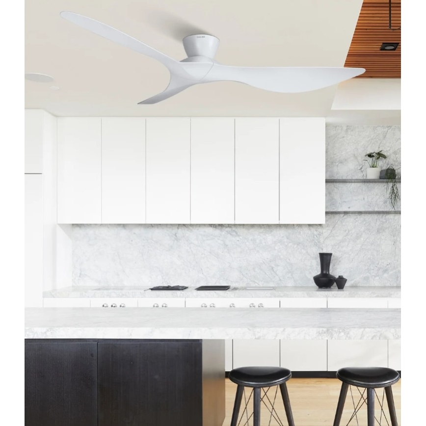 Lucci Air 514030 - Ceiling fan KOTARA dia. 137 cm white + remote control