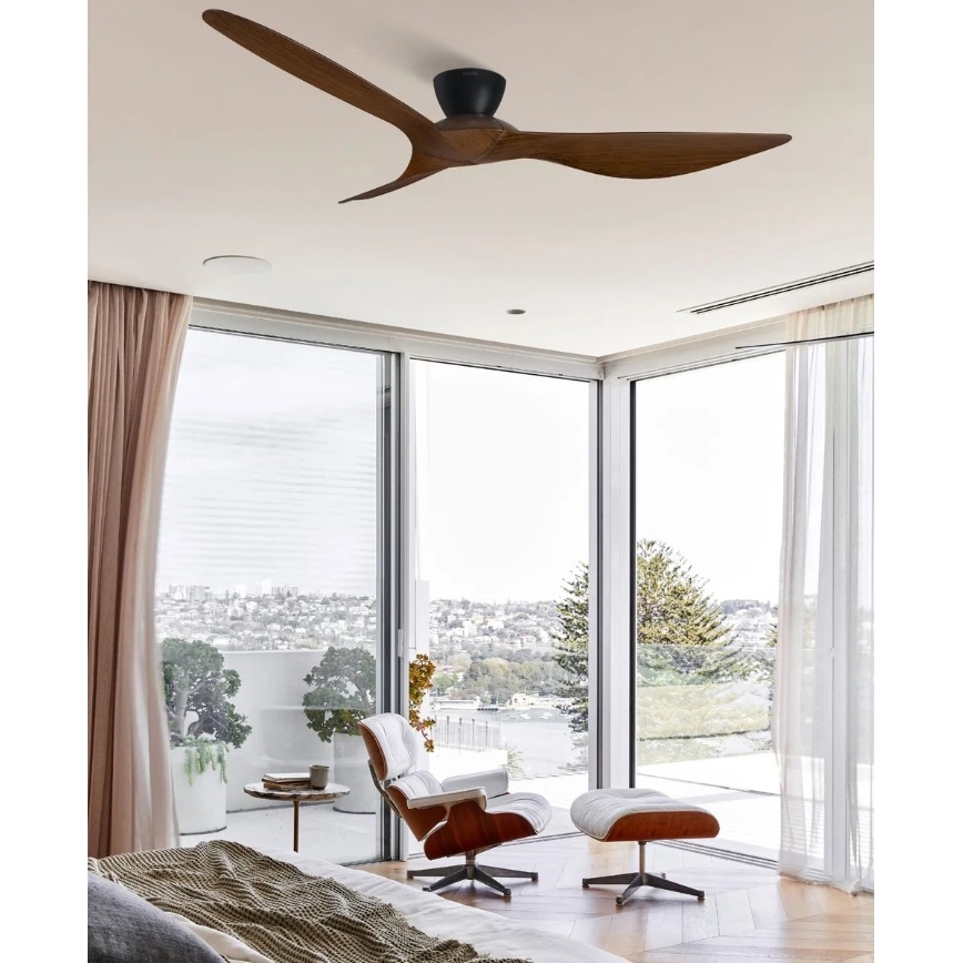Lucci Air 514032 - KOTARA ceiling fan, diameter 137 cm, brown/black + remote control