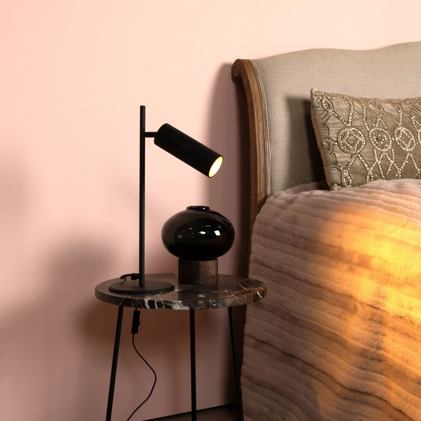 Lucide 09539/01/30 - CLUBS Table Lamp 1xGU10/40W/230V, Black