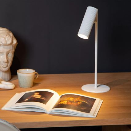 Lucide 09539/01/31 - CLUBS Table Lamp 1xGU10/40W/230V White