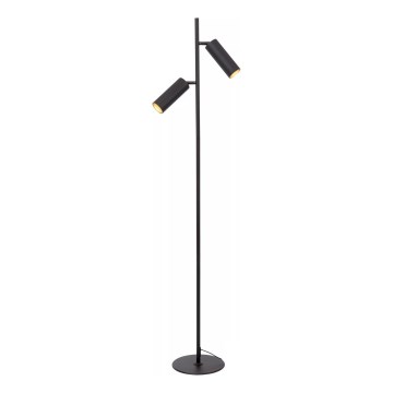 Lucide 09739/02/30 - Floor lamp CLUBS 2xGU10/40W/230V black