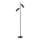 Lucide 09739/02/30 - Floor lamp CLUBS 2xGU10/40W/230V black