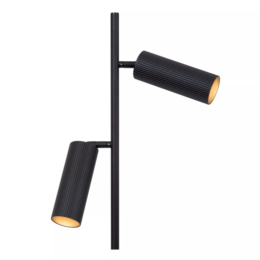 Lucide 09739/02/30 - Floor lamp CLUBS 2xGU10/40W/230V black