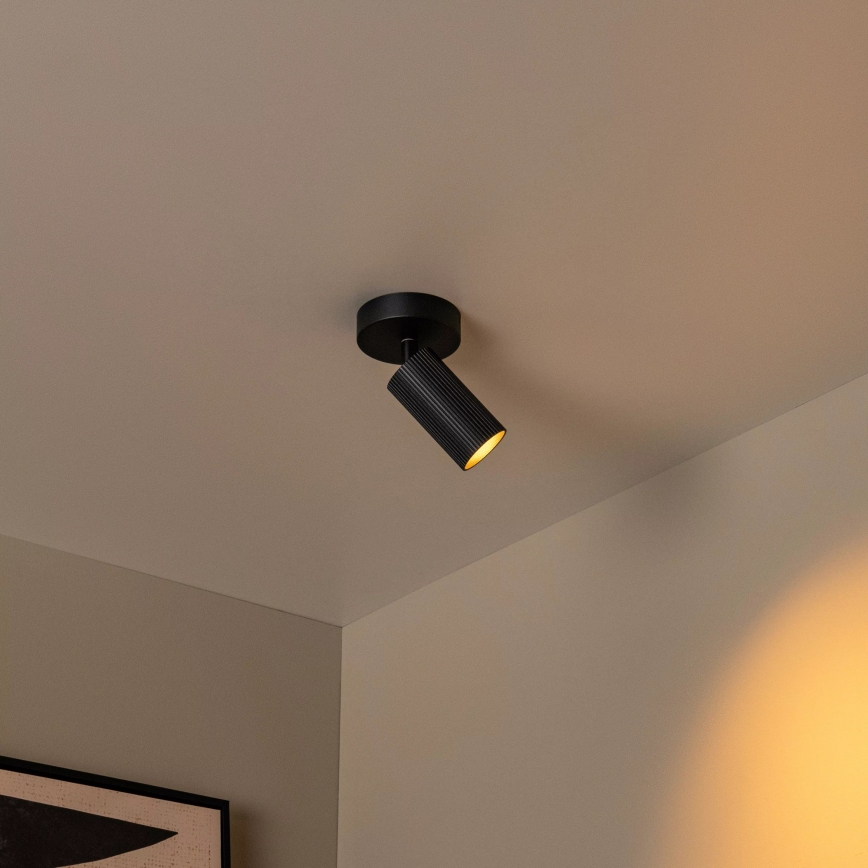 Lucide 09939/01/30 - CLUBS Wall-mounted spotlight 1xGU10/40W/230V Black
