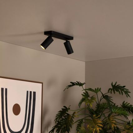 Lucide 09939/02/30 - CLUBS spotlight 2xGU10/40W/230V black