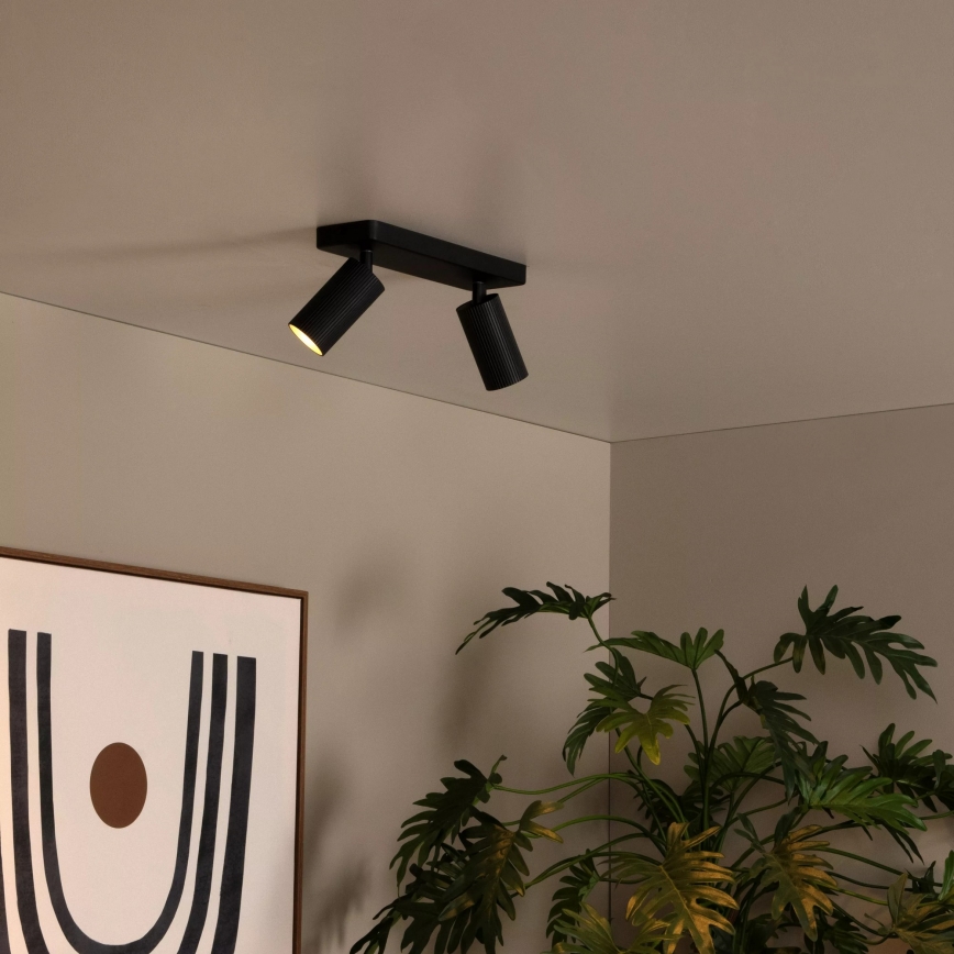 Lucide 09939/02/30 - CLUBS spotlight 2xGU10/40W/230V black