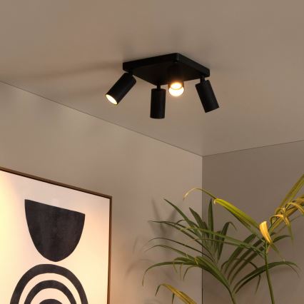 Lucide 09939/14/30 - CLUBS spotlight 4xGU10/40W/230V black