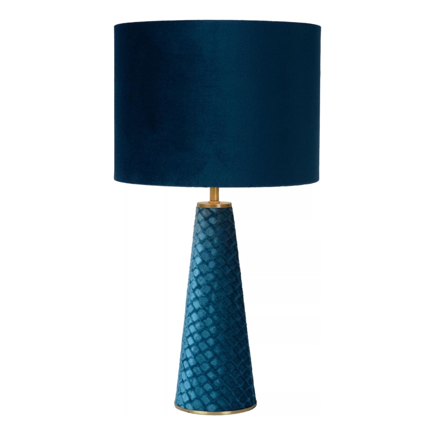 Lucide 10501/81/37 - Table lamp EXTRAVAGANZA VELVET 1xE27/60W/230V blue