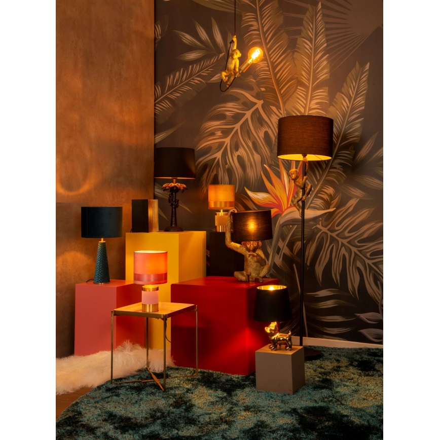 Lucide 10501/81/37 - Table lamp EXTRAVAGANZA VELVET 1xE27/60W/230V blue