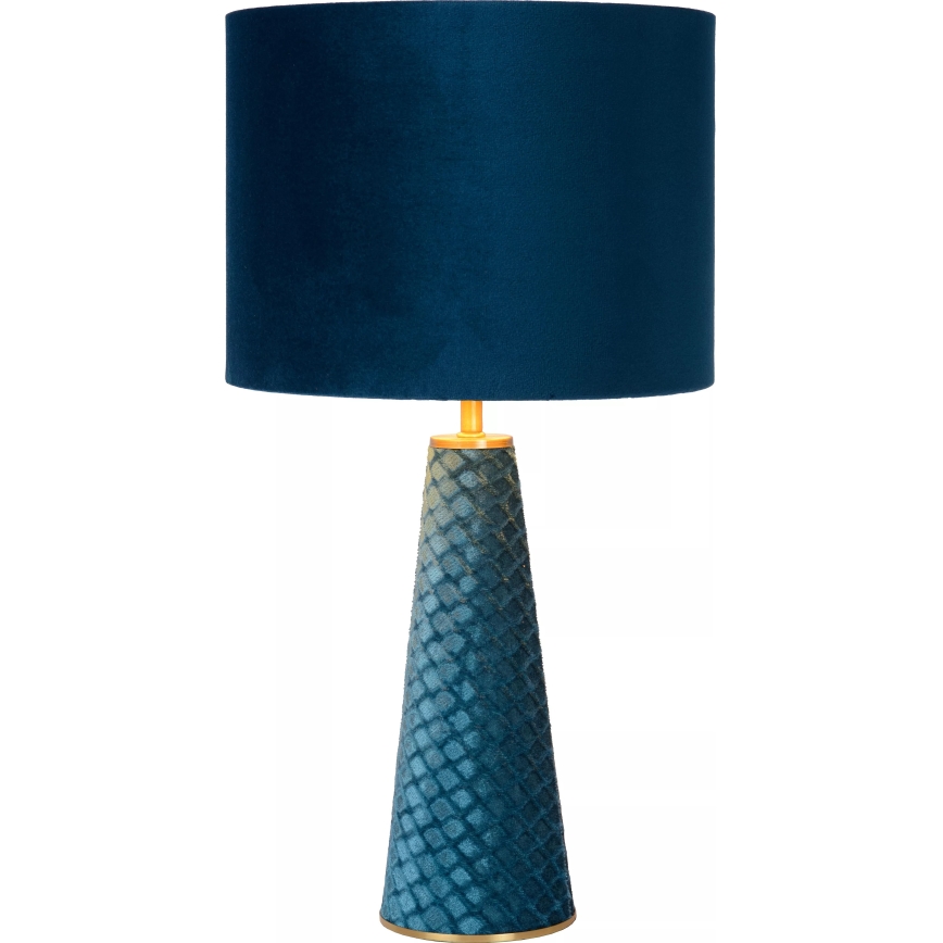 Lucide 10501/81/37 - Table lamp EXTRAVAGANZA VELVET 1xE27/60W/230V blue