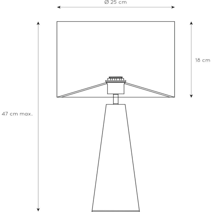 Lucide 10501/81/37 - Table lamp EXTRAVAGANZA VELVET 1xE27/60W/230V blue