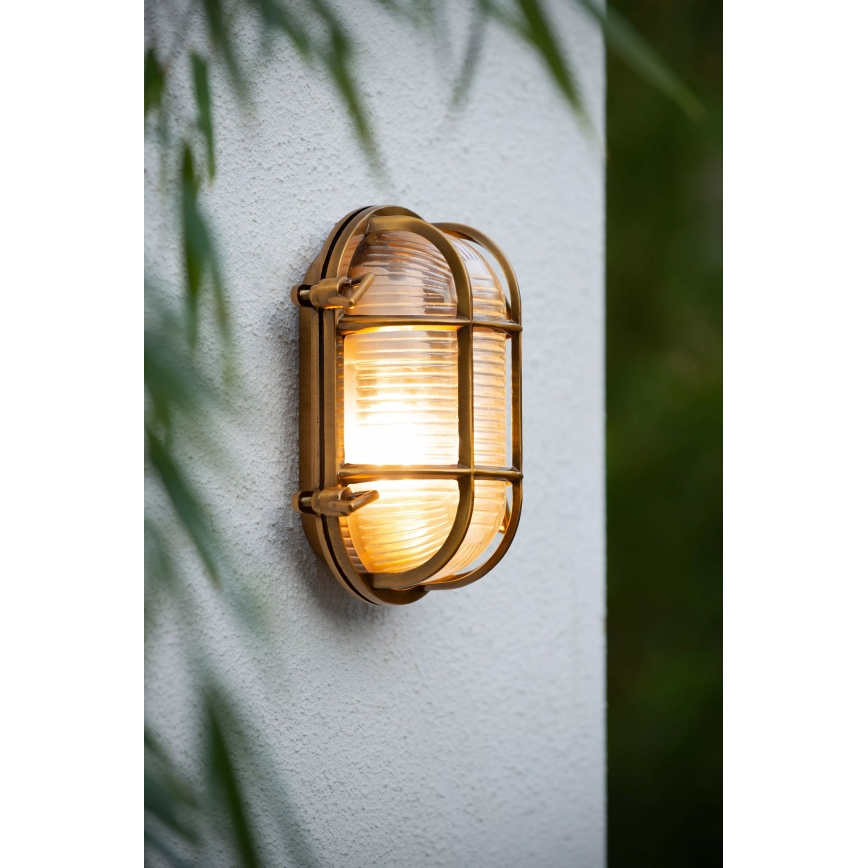 Lucide 11891/20/02 - Outdoor wall light DUDLEY 1xE27/40W/230V IP65 gold